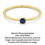 Operose sea blue zircon Ring