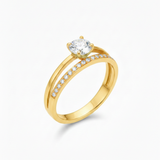 double wear gold plated ring