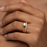 double wear gold plated ring