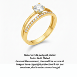 double wear gold plated ring