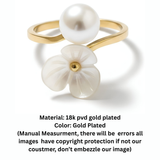FLORAL PEARL RING