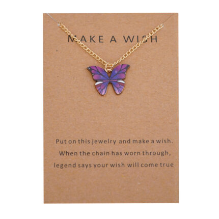 Purple butterfly charm