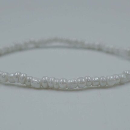 white beaded band