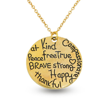 happy and thankful pendent